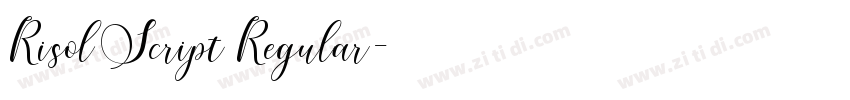Risol Script Regular字体转换